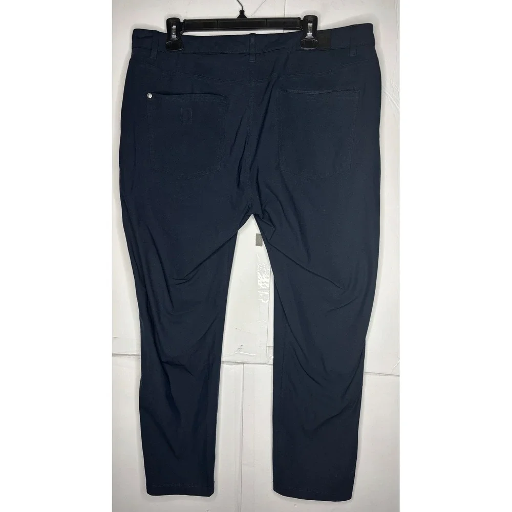 Vuori Meta Pant Mens 36 Navy Blue Technical 5-Pocket Performance Chino Trousers